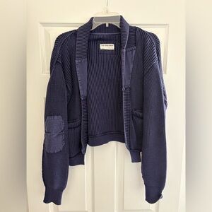 We The Free Midnight Blue Cardigan SZ L Sweater